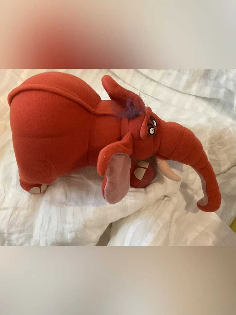 1999 Disney Tantor the Elephant Plush Toy from movie Tarzan 14”